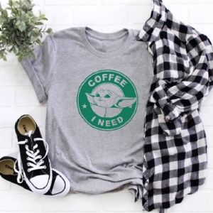 Baby Yoda Shirt, Disney Yoda Shirt, Disney Shirt, Coffee Lover Shirt, Star Wars
